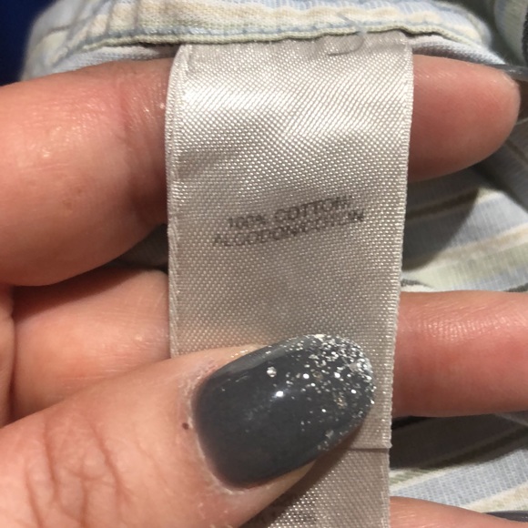 Concepts by Claiborne blue stripe button down dress shirt size 2XLT - Picture 10 of 10